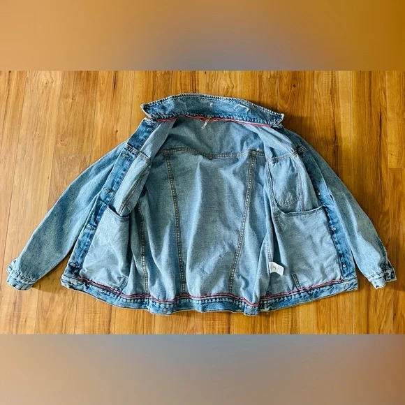 Free People Blue Denim Jacket - Picture 4 of 14